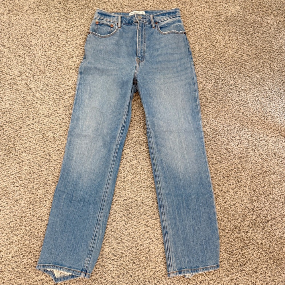 Abercrombie & Fitch Light Blue Straight Leg Jeans